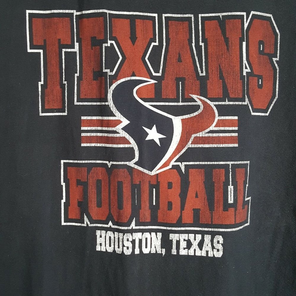 Texans Football Houston Size 5XL Big NFL Team Apparel Faux Distressed Print